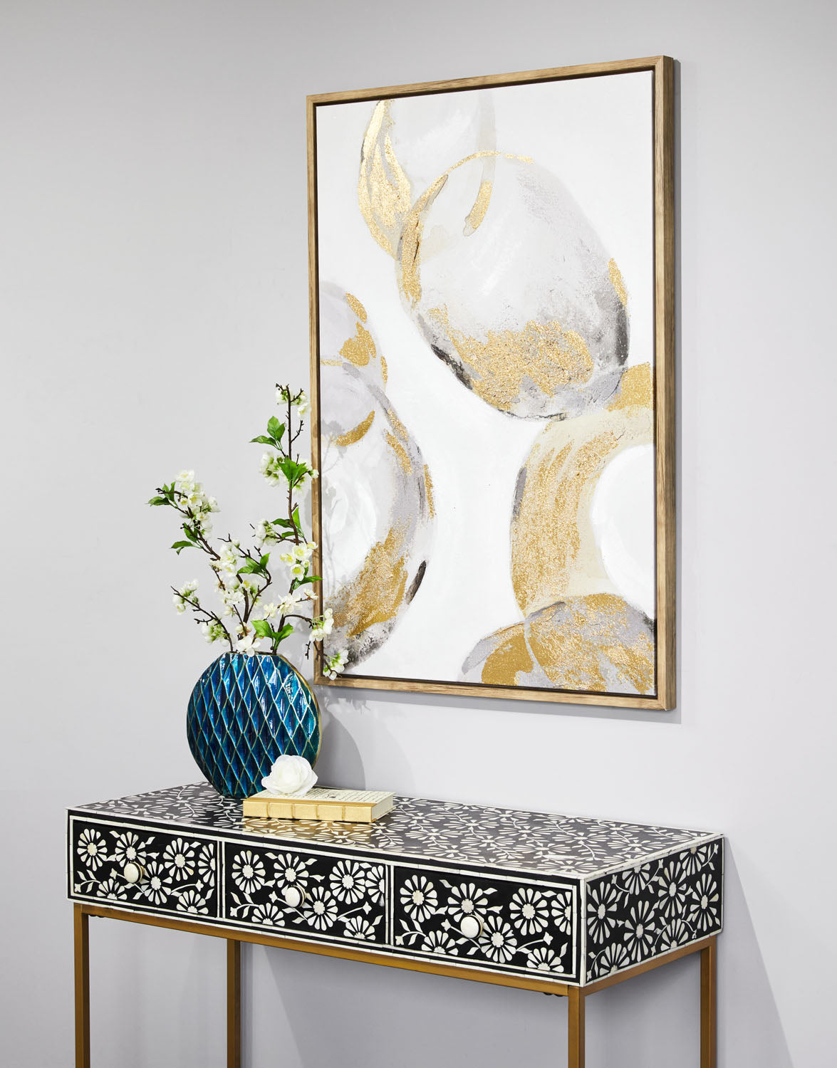 Augustine Bone Inlay Console Table