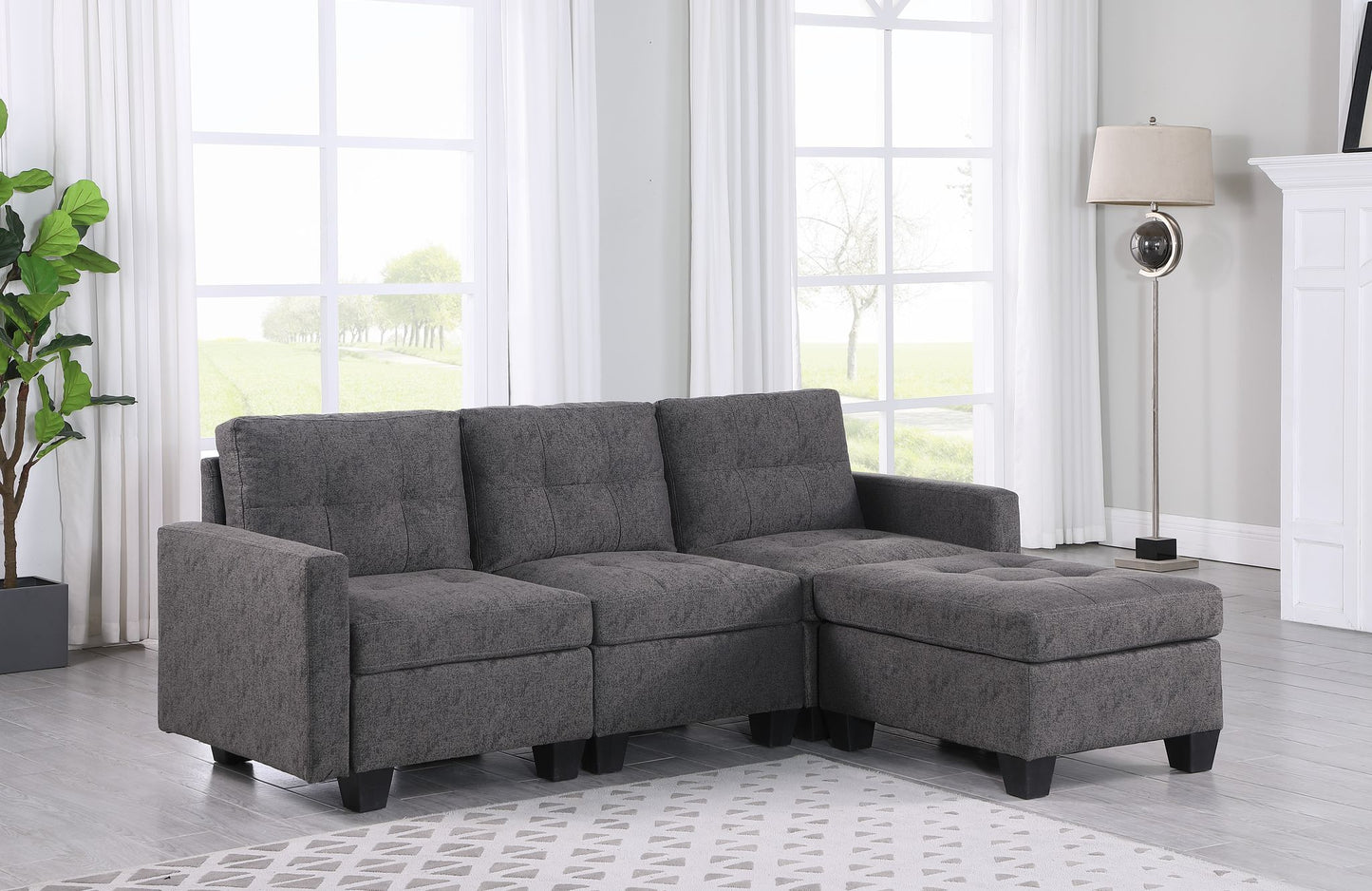 SECTIONAL - GREY