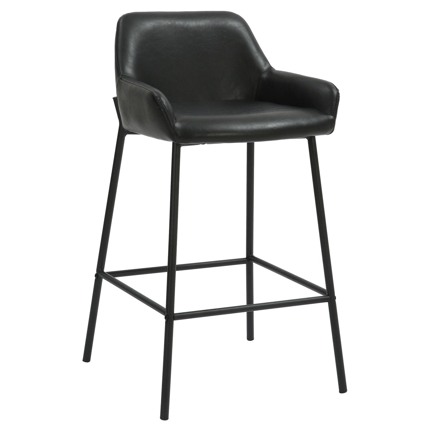 Tabouret de bar Baily 26 po, lot de 2, en noir