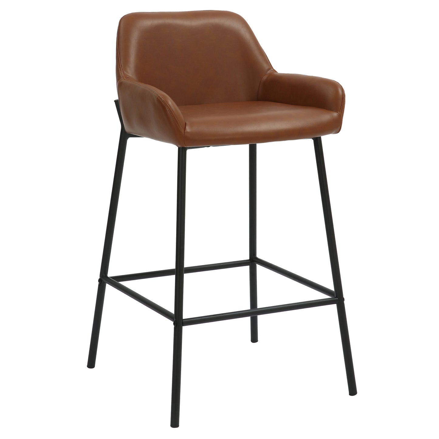 Tabouret de bar Baily 26 po, lot de 2, en selle et noir