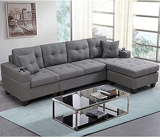 UPTOWN SECTIONAL SOFA GREY