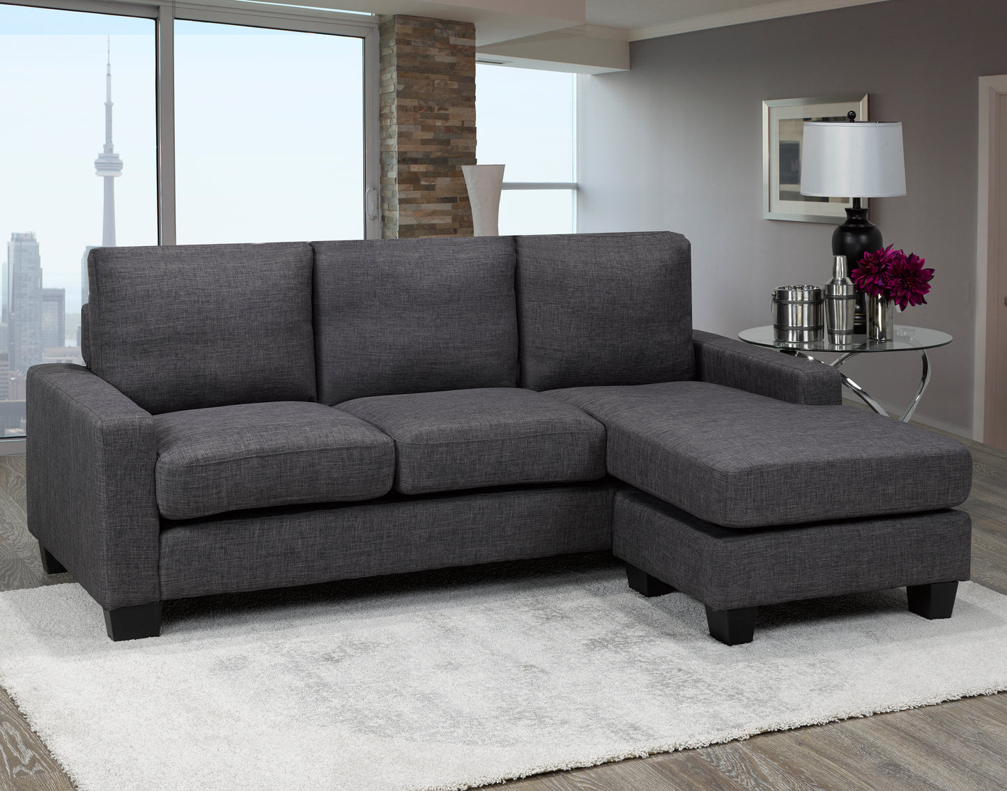 SECTIONAL - GREY