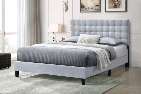 Washington Bed (Queen) (Fabric Blue)