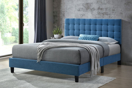Washington Bed (Queen) (Fabric Blue)