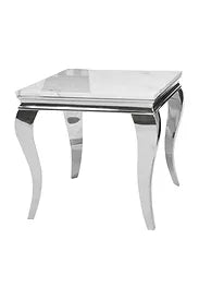 Kennedy Chrome Marble End Table (24x24)