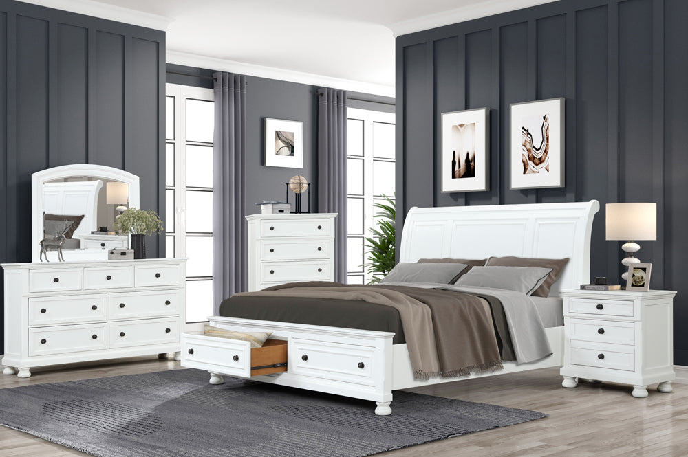 CHARLEY BEDROOM SET (BLACK/WHITE)