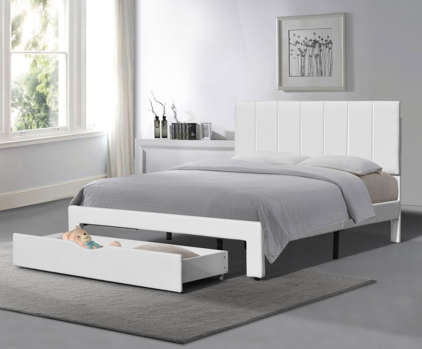 Miami Bed with Storage Drawer