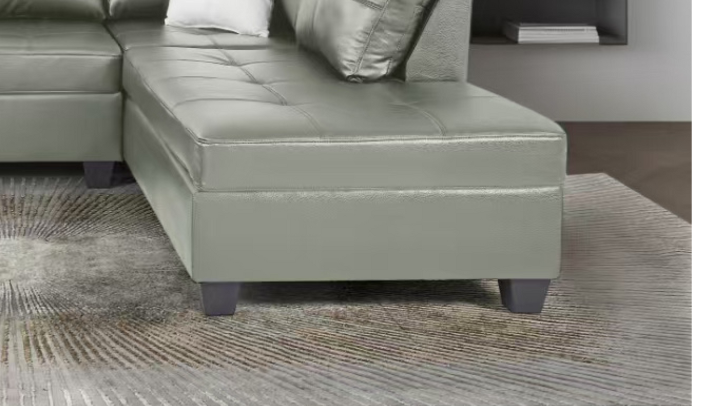 Gel University Sectional with Storage Ottoman (RHF)