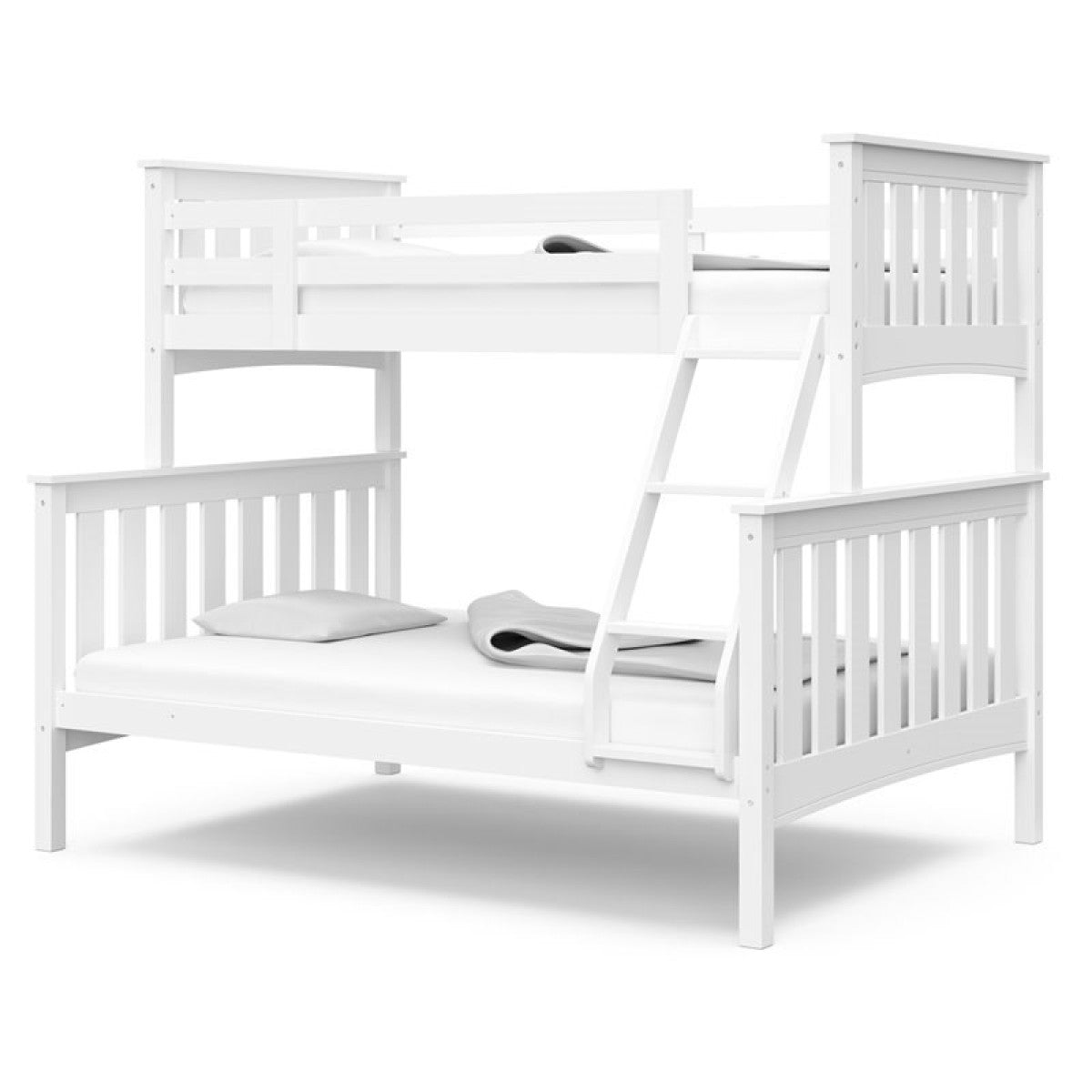 TWIN/FULL BUNK BED - WHITE