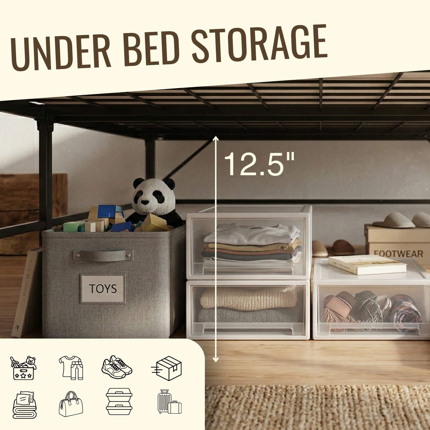 Metal Folding Bed Frame