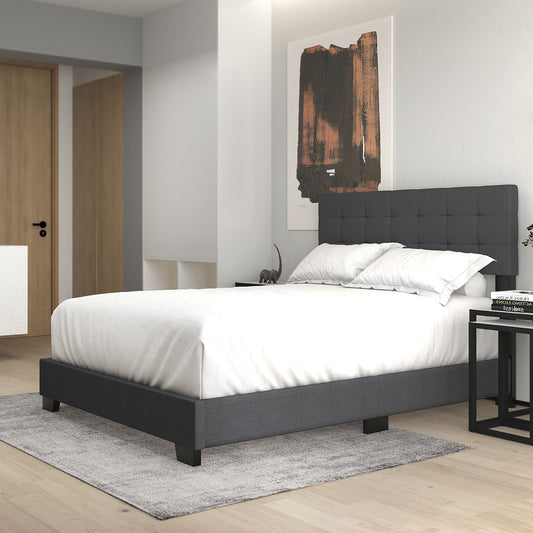 Lit Queen Exton 60" en anthracite