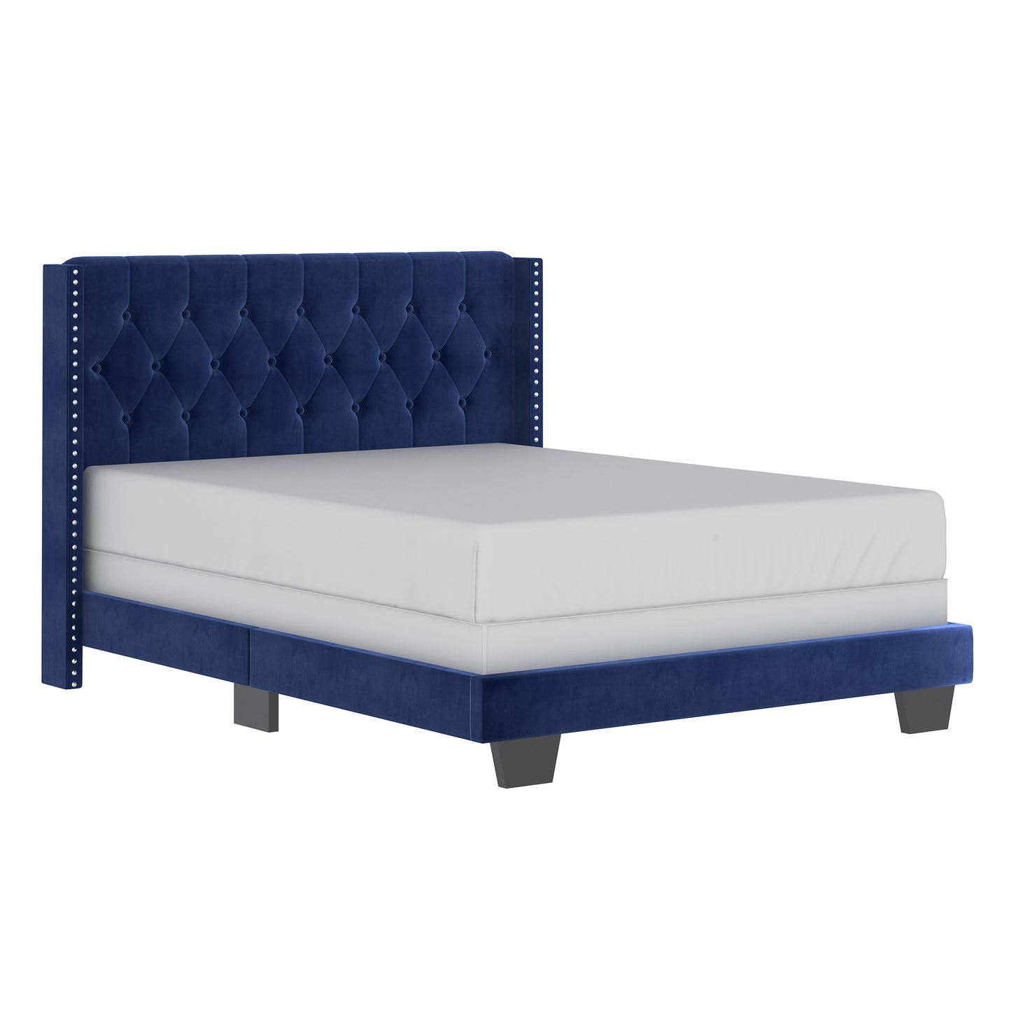 Gunner 60" Queen Bed in Blue