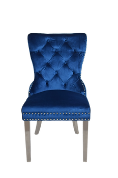 Munich Blue Velvet Dining Chair (Each)
