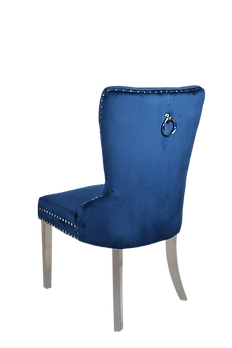 Munich Blue Velvet Dining Chair (Each)