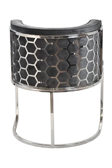 Honeycomb Dark Grey Dining Chair