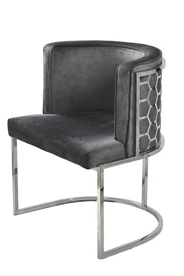 Honeycomb Dark Grey Dining Chair