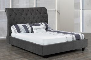 R177 Low Profile Sleigh Platform bed
