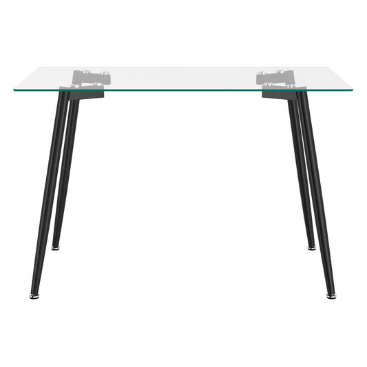 Table à manger rectangulaire Abbot en noir