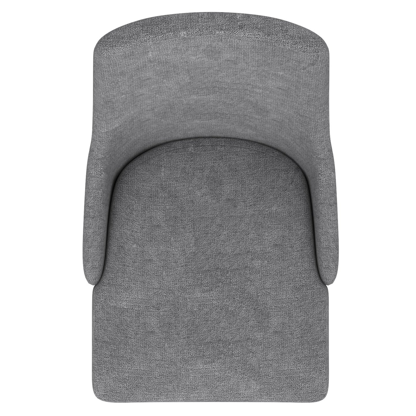 Cora Fabric Side Chair in Grey and Walnut (Each)