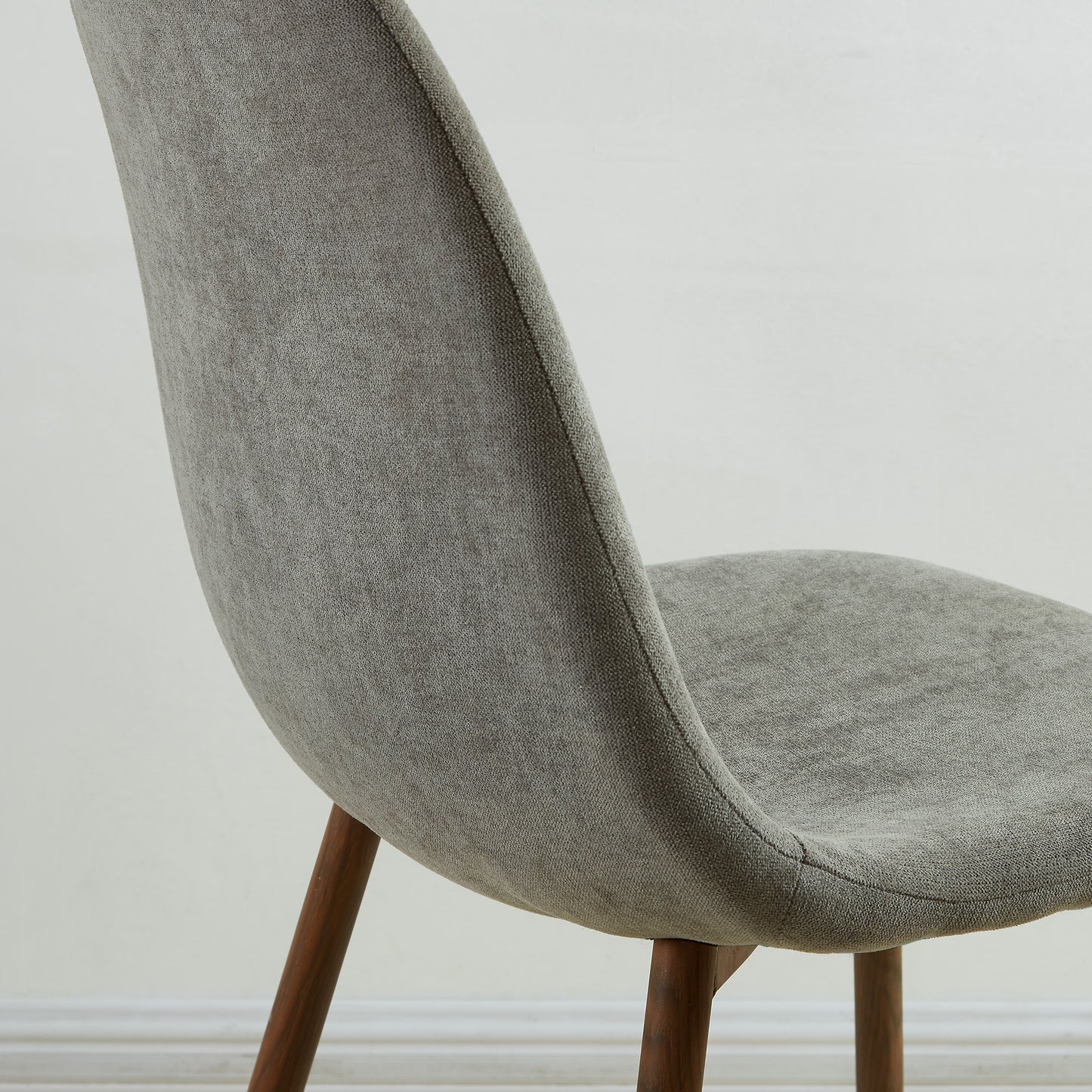 Lyna Side Chair in Grey and Walnut (Each)