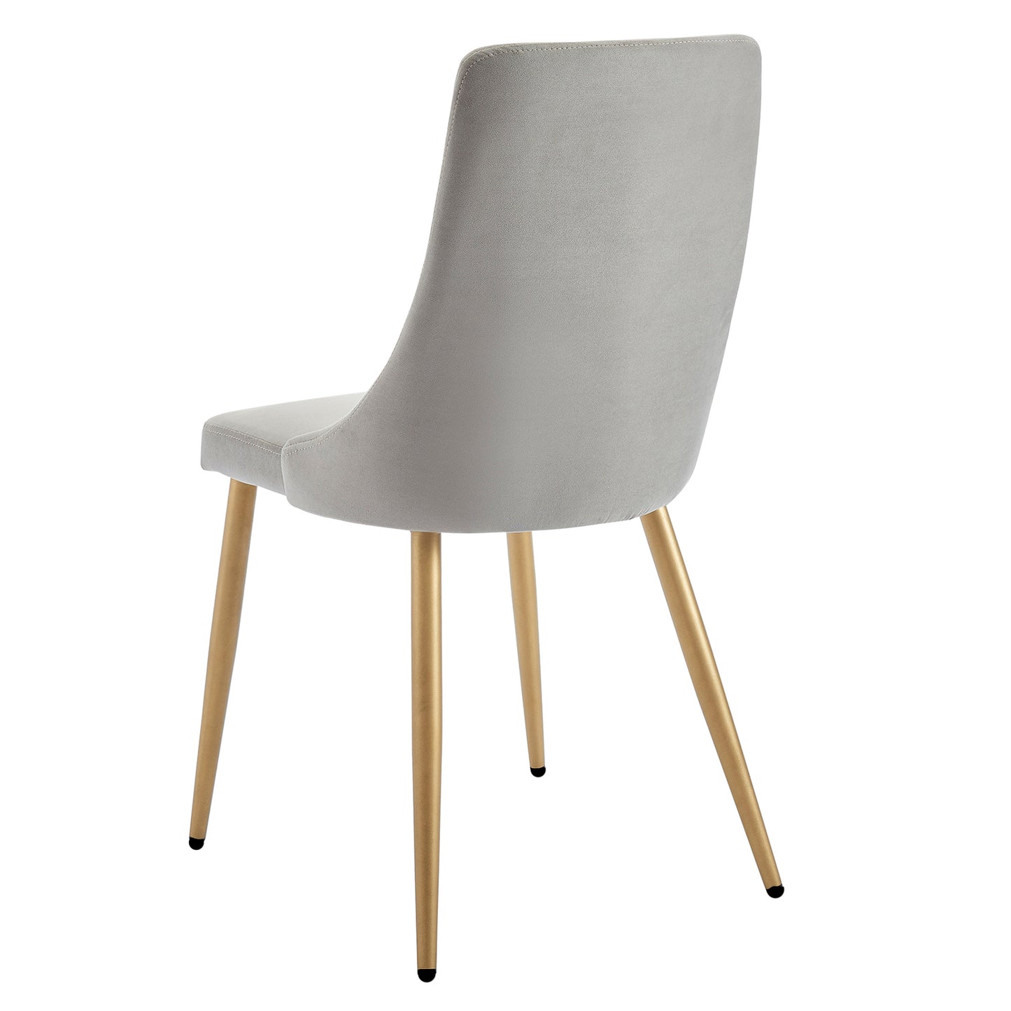 Carmilla Side Chair in Grey and Aged Gold (Each)