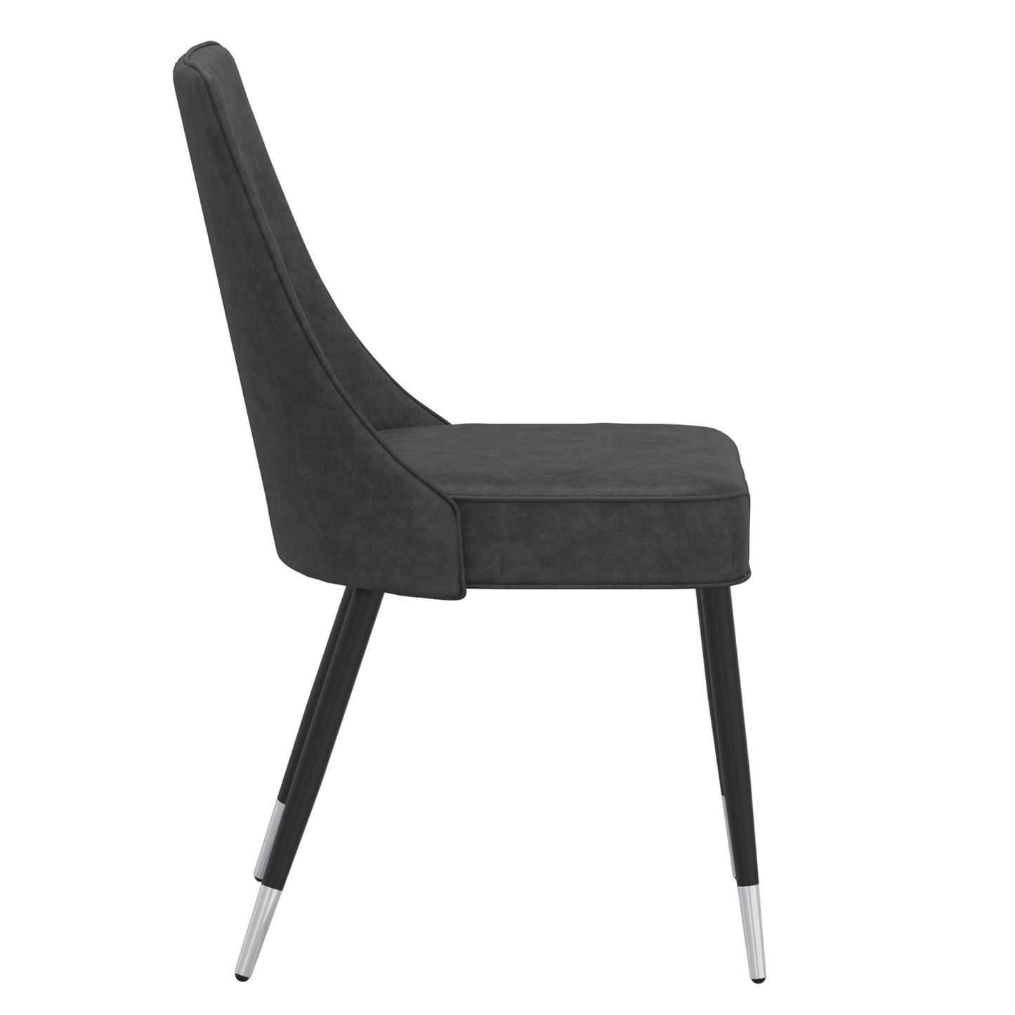 Silvano Side Chair in Vintage Grey and Black (Each)