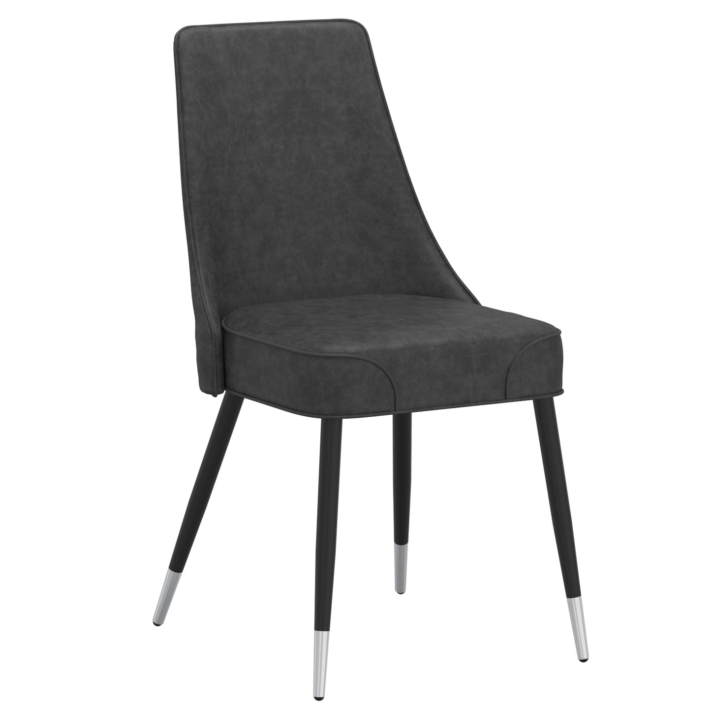 Silvano Side Chair in Vintage Grey and Black (Each)