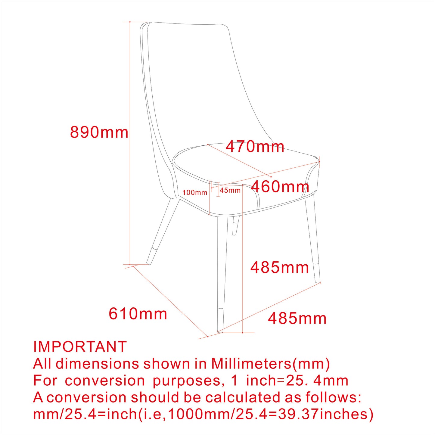 Silvano Side Chair in Vintage Grey and Black (Each)