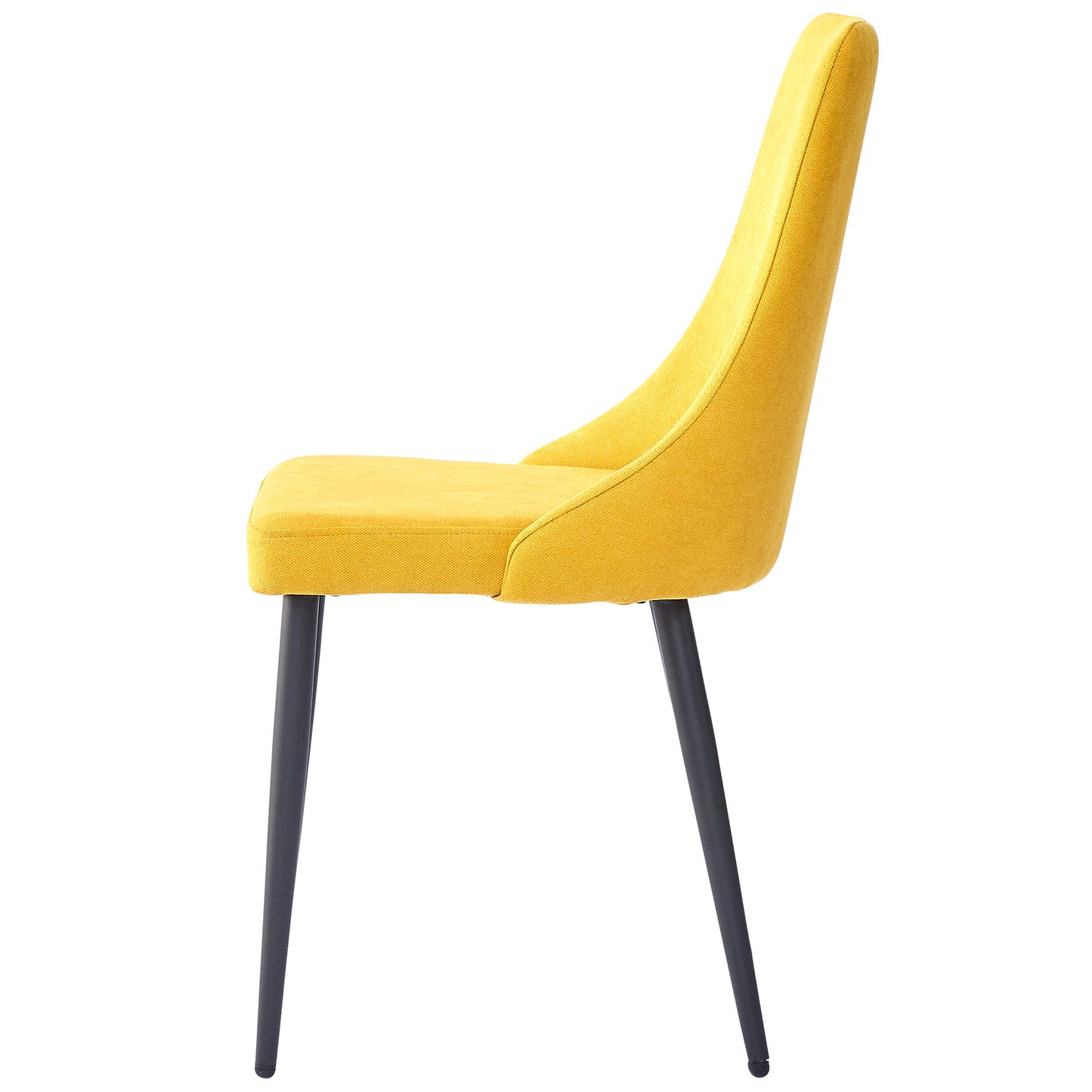 Venice Side Chair in Mustard and Black (Each)