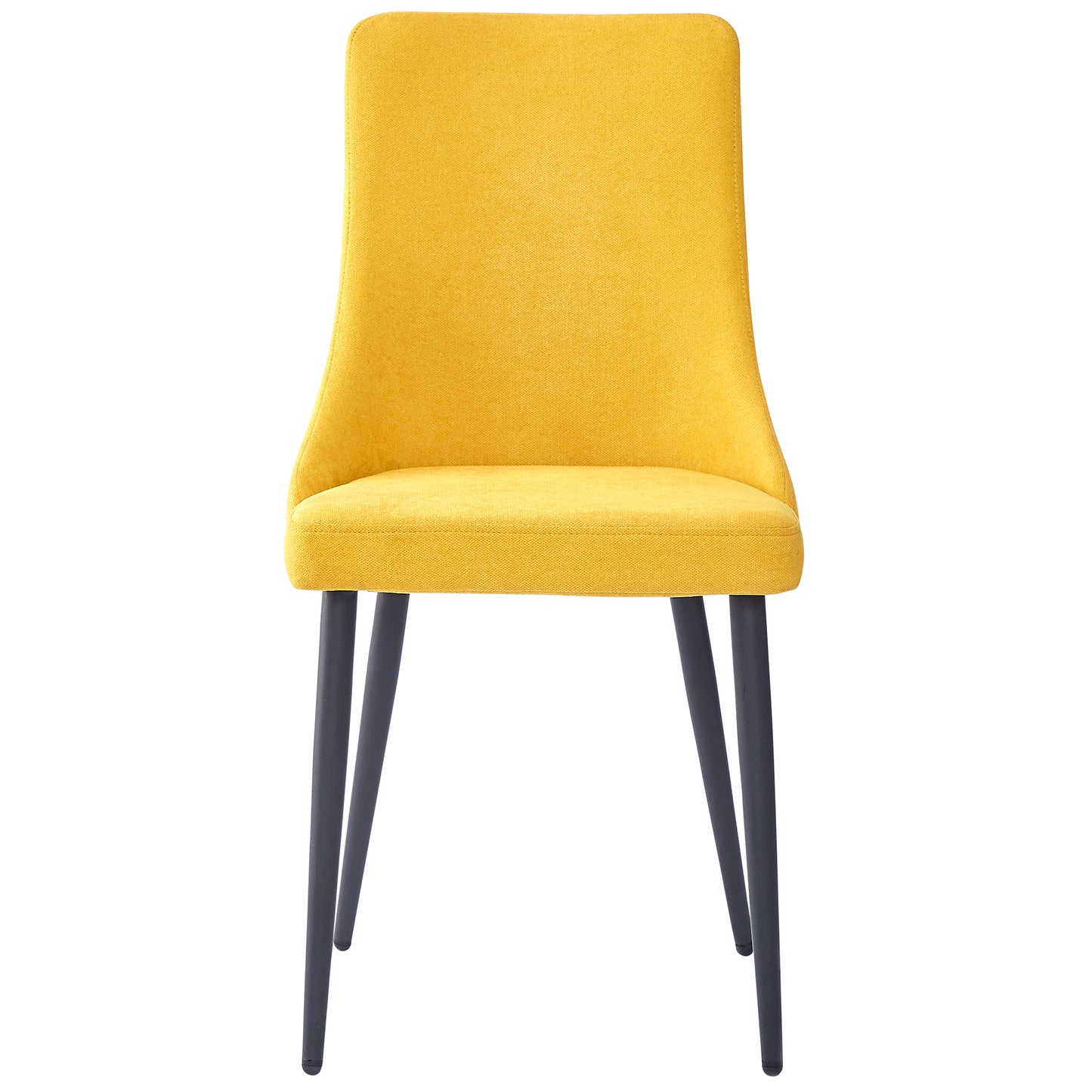 Venice Side Chair in Mustard and Black (Each)