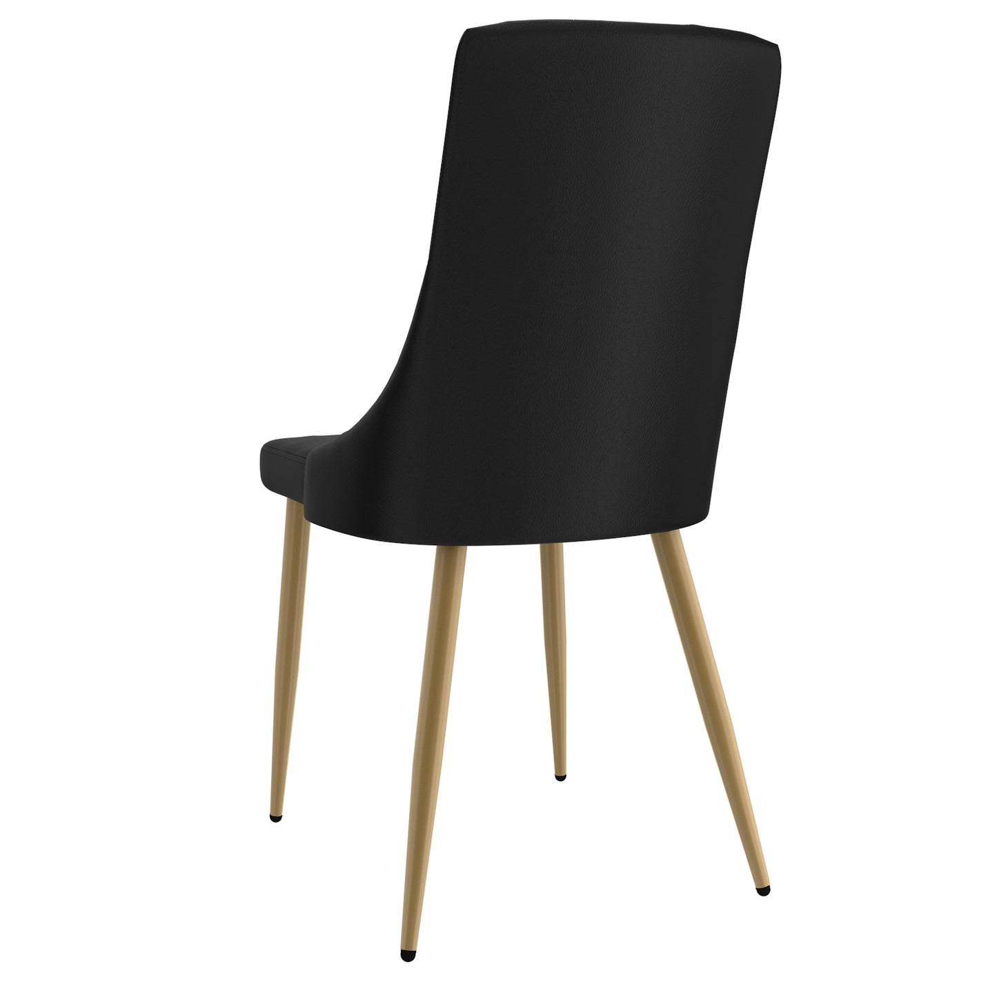 Antoine Side Chair in Black and Aged Gold (Each)