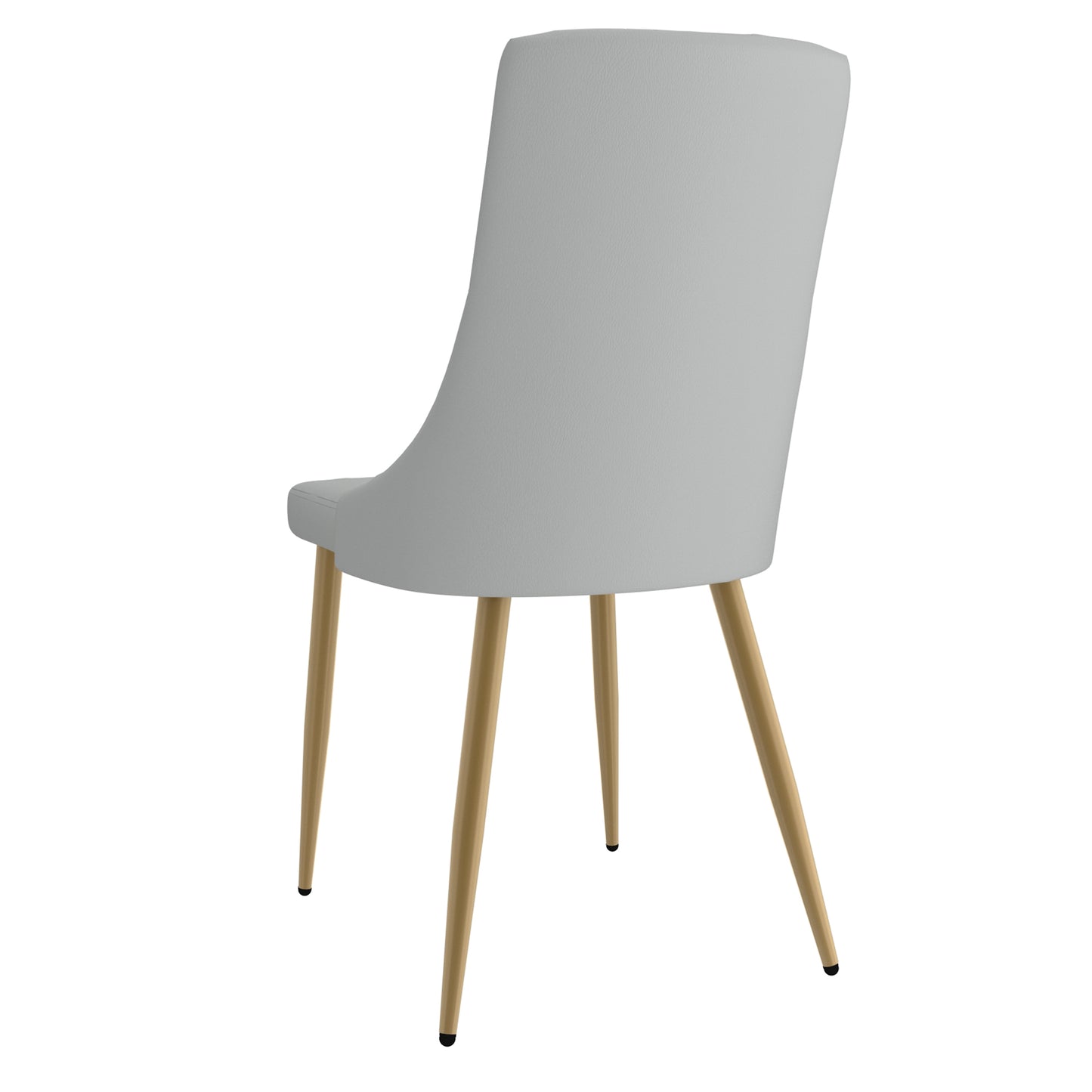 Antoine Side Chair in Light Grey and Aged Gold (Each)