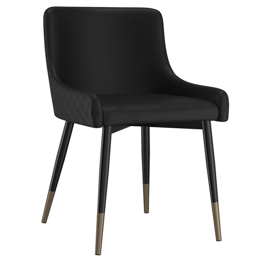 Chaise d'appoint Xander en noir (chacune)
