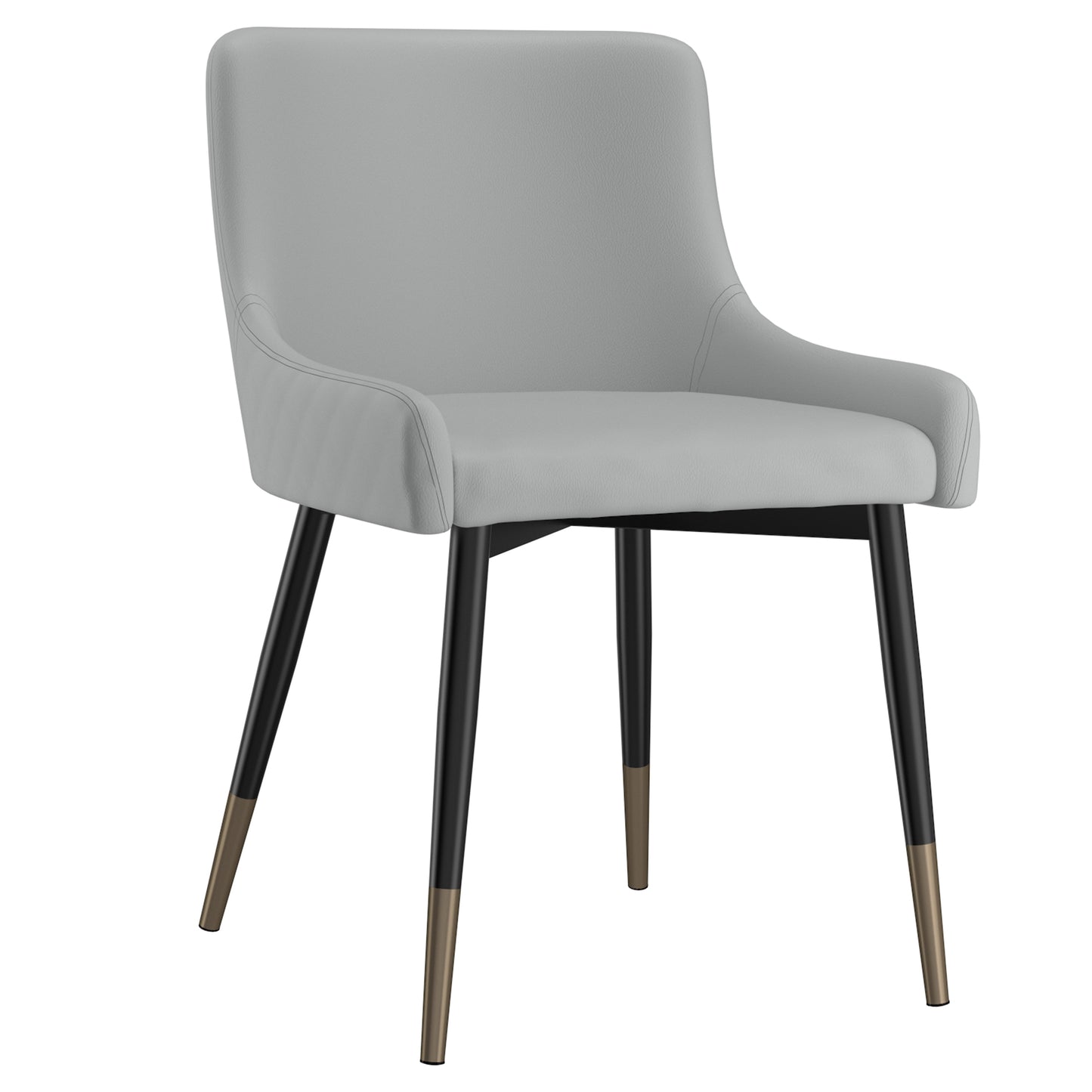 Xander Side Chair in Light Grey and Black (Each)