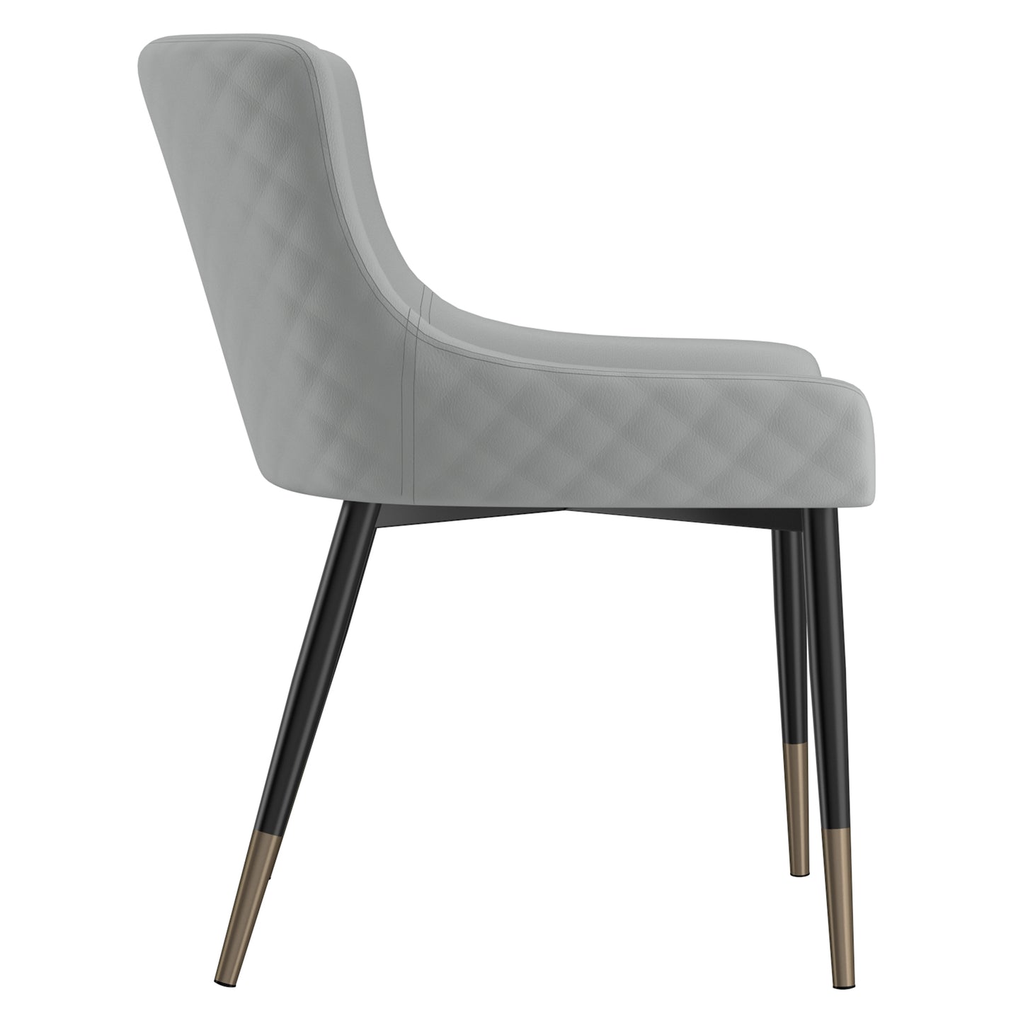 Xander Side Chair in Light Grey and Black (Each)