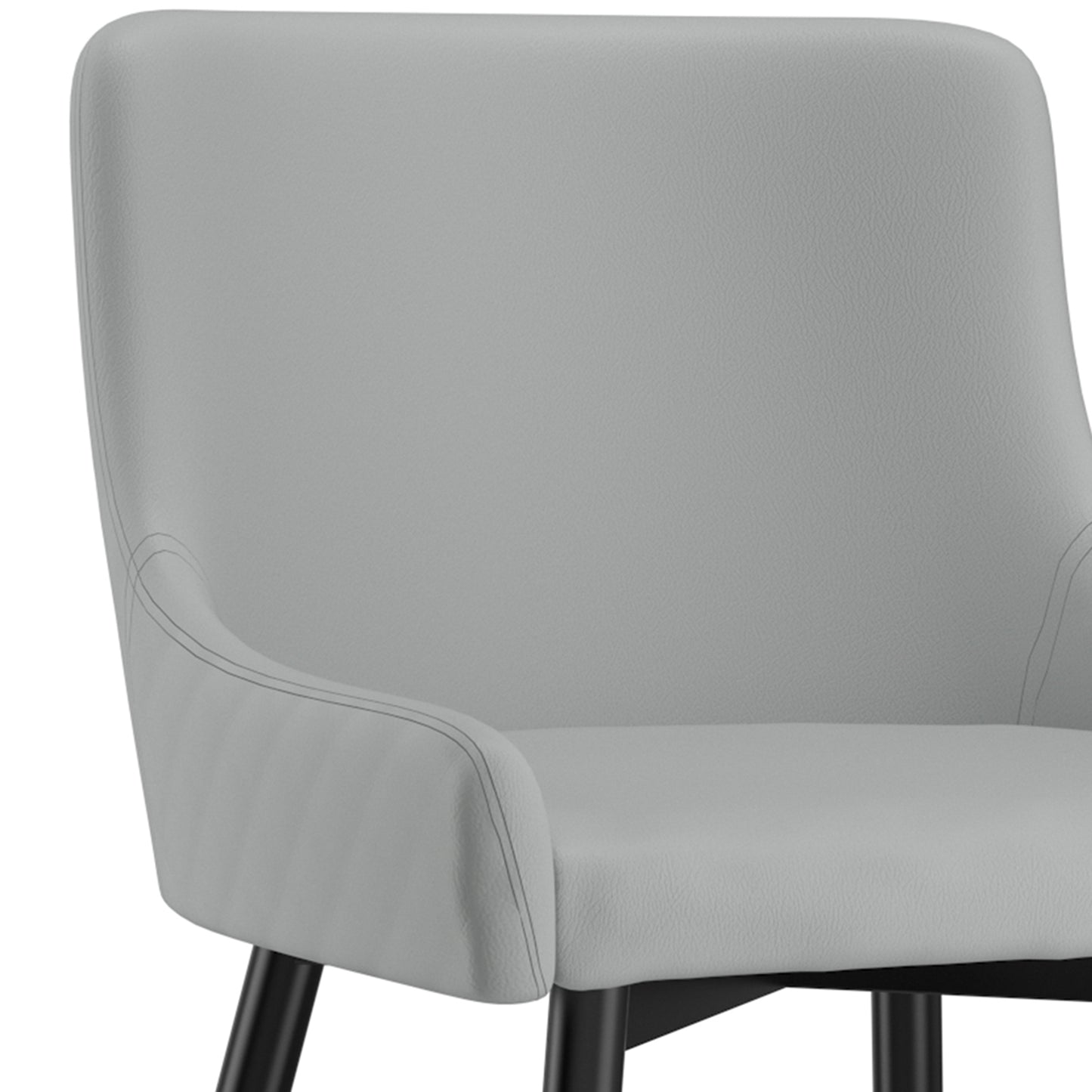 Xander Side Chair in Light Grey and Black (Each)