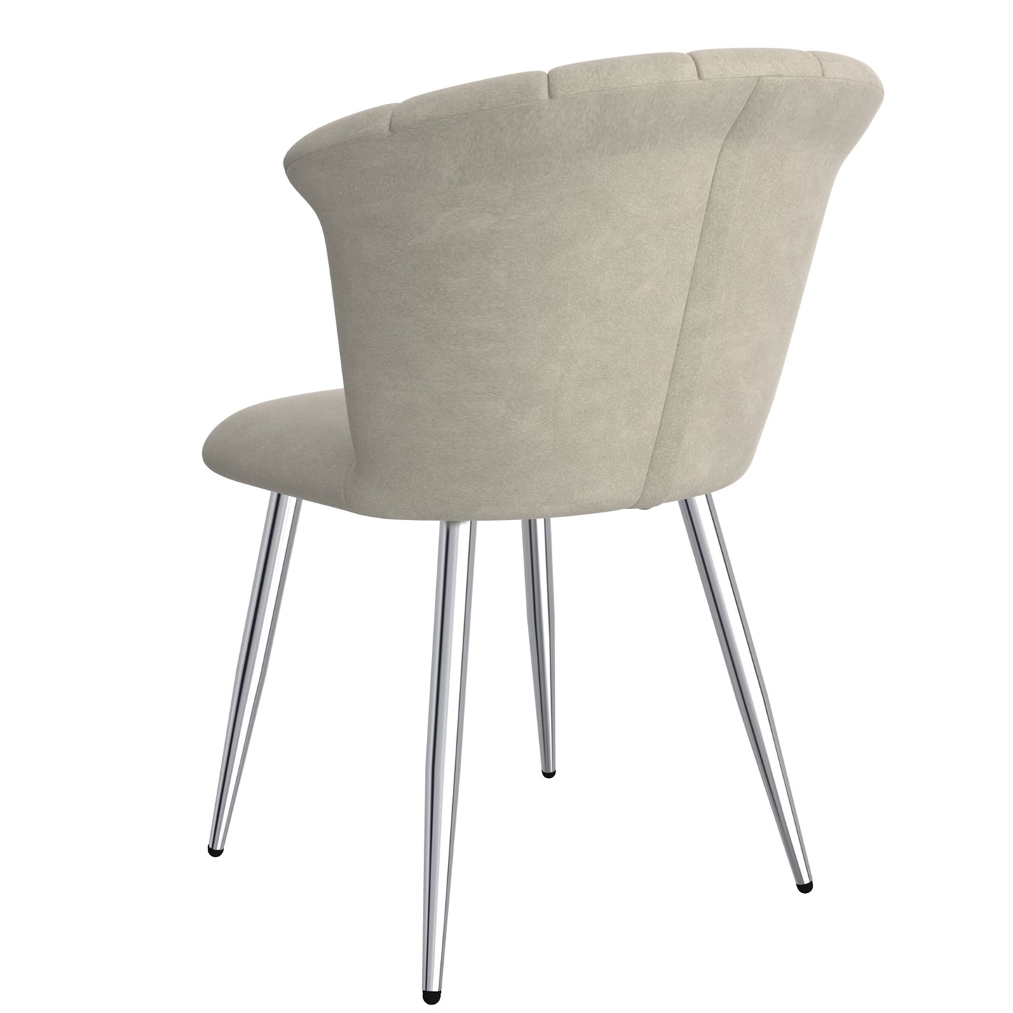 Orchid Side Chair in Grey and Chrome (Each)