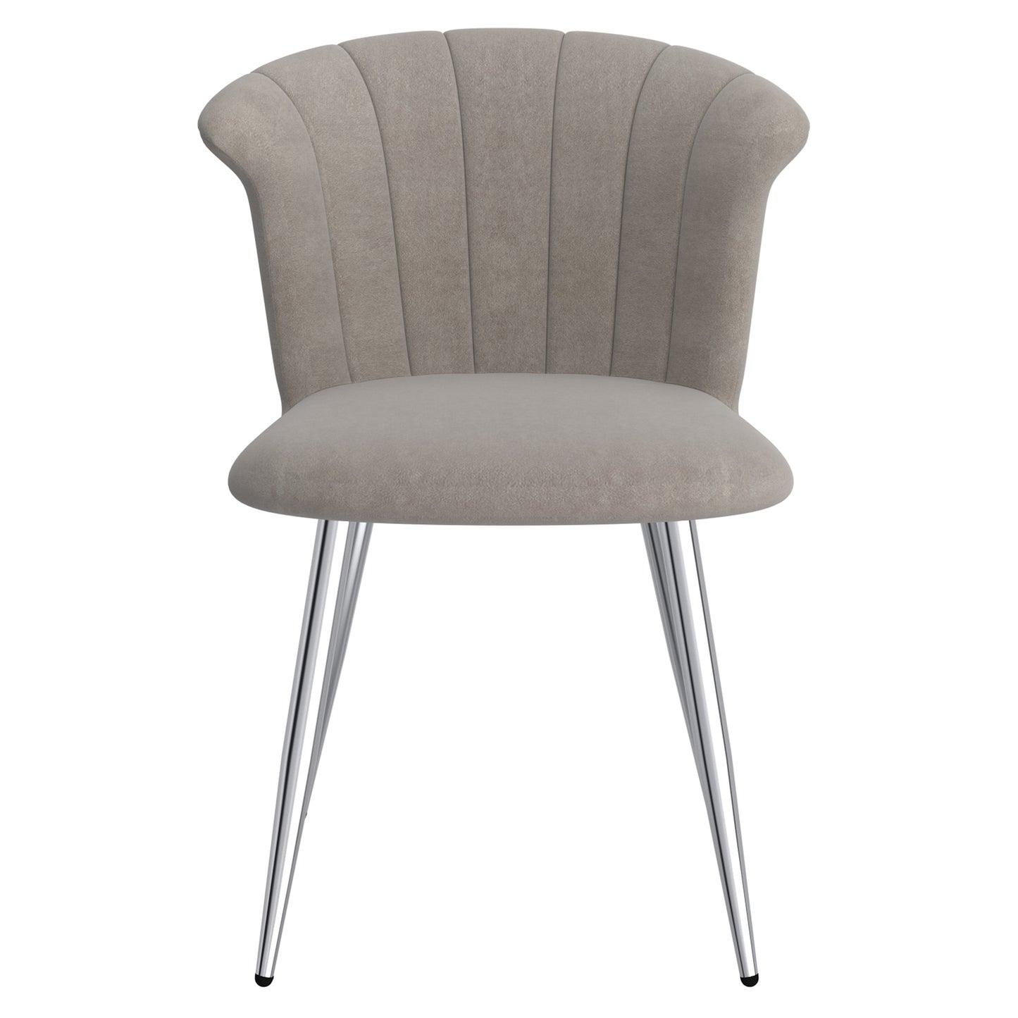 Orchid Side Chair in Grey and Chrome (Each)