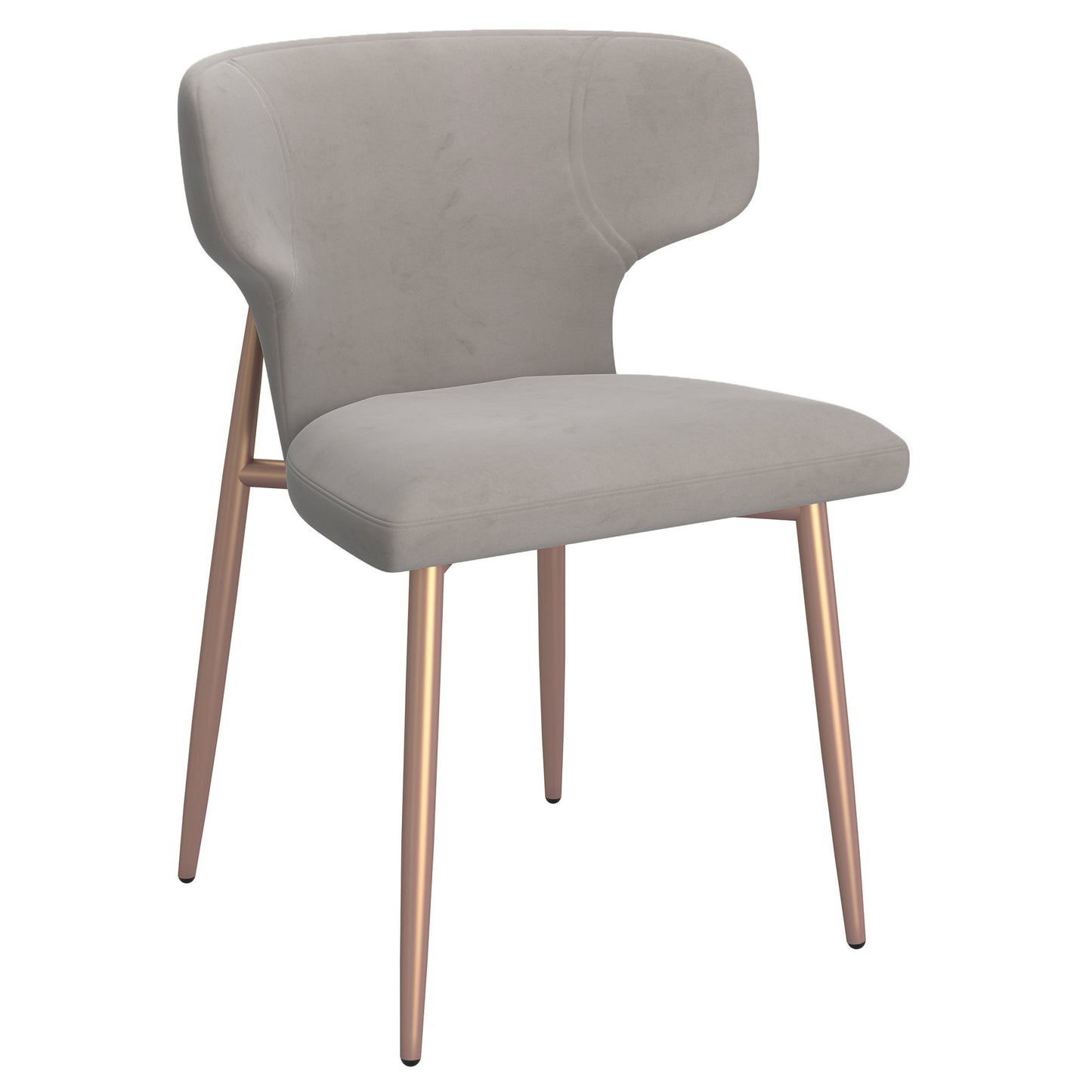 Akira Side Chair in Grey and Aged Gold (Each)