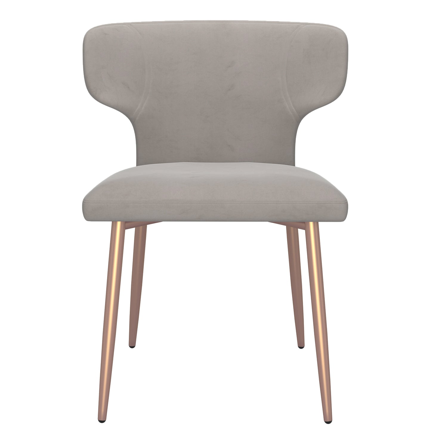 Akira Side Chair in Grey and Aged Gold (Each)