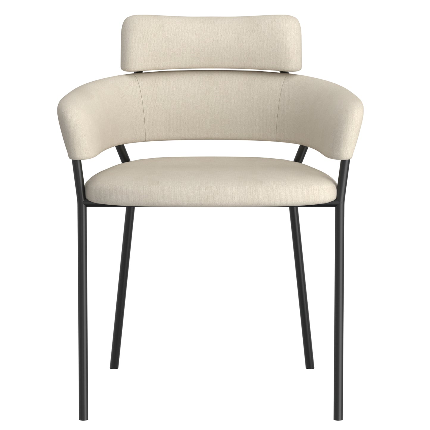 Axel Side Chair in Beige and Black (Each)