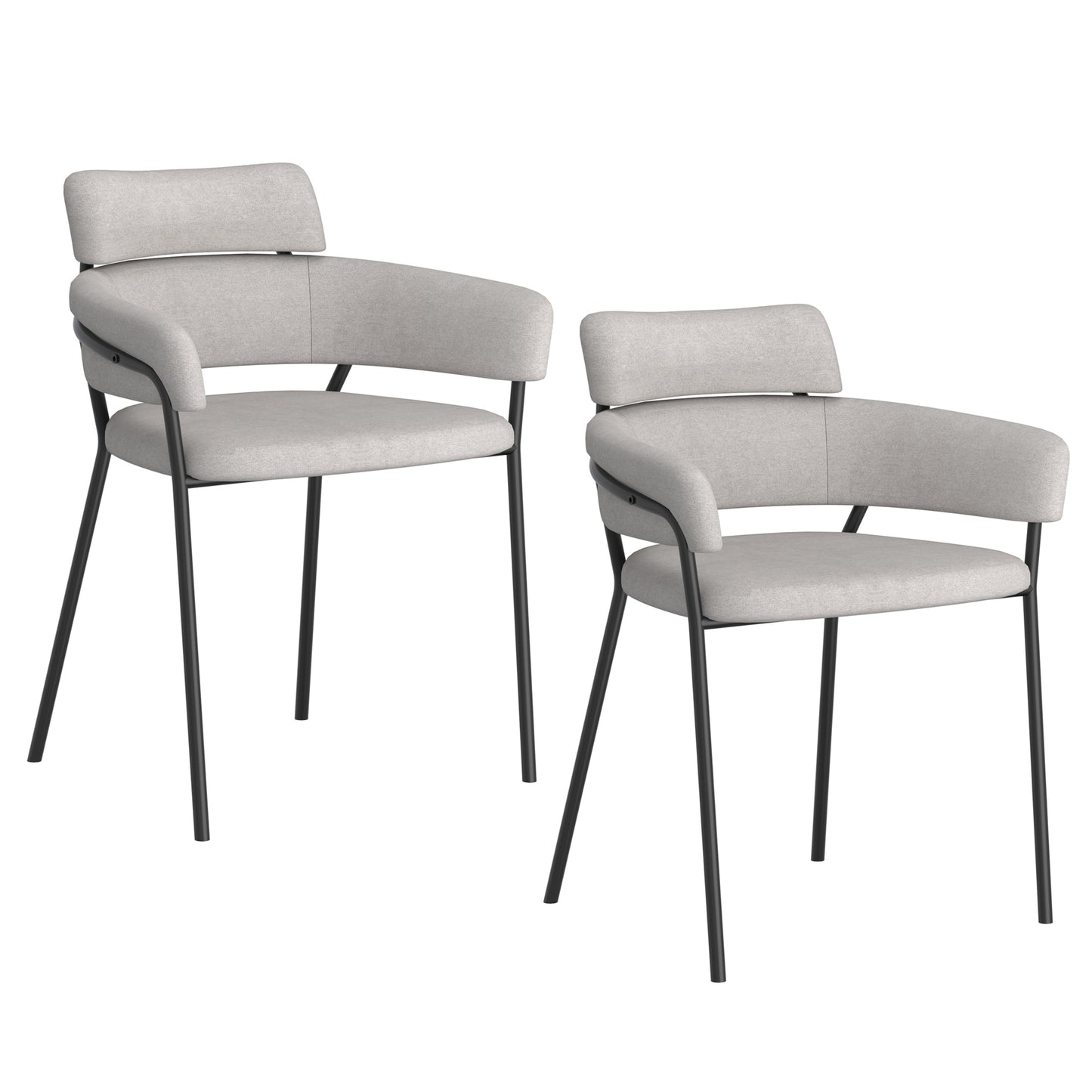 Axel Side Chair Grey and Black (Each)