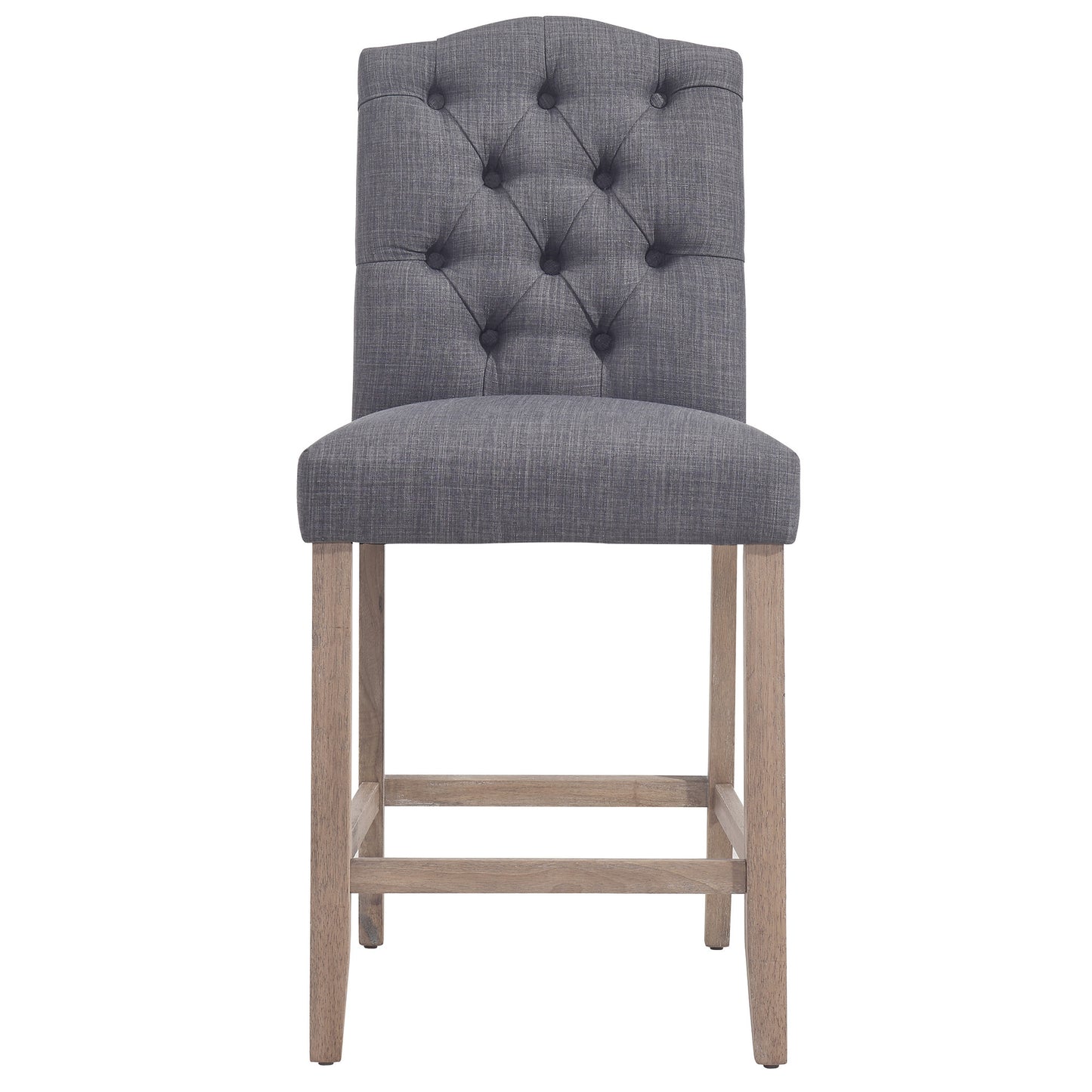 Lucian 26" Counter Stool, Set of 2 in Grey and Washed Grey