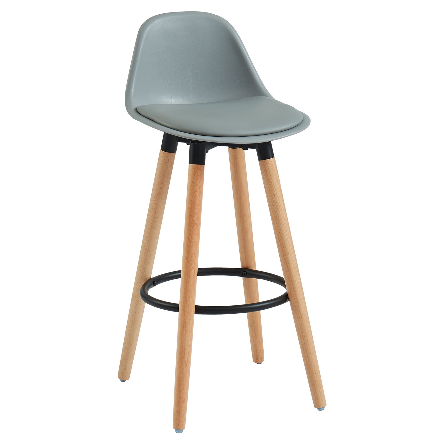 Diablo 26" Counter Stool, Set of 2 in Grey and Natural