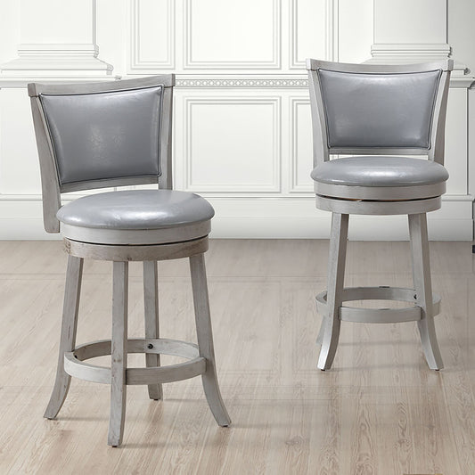 Rowan 26" Counter Stool, Set of 2 in Grey