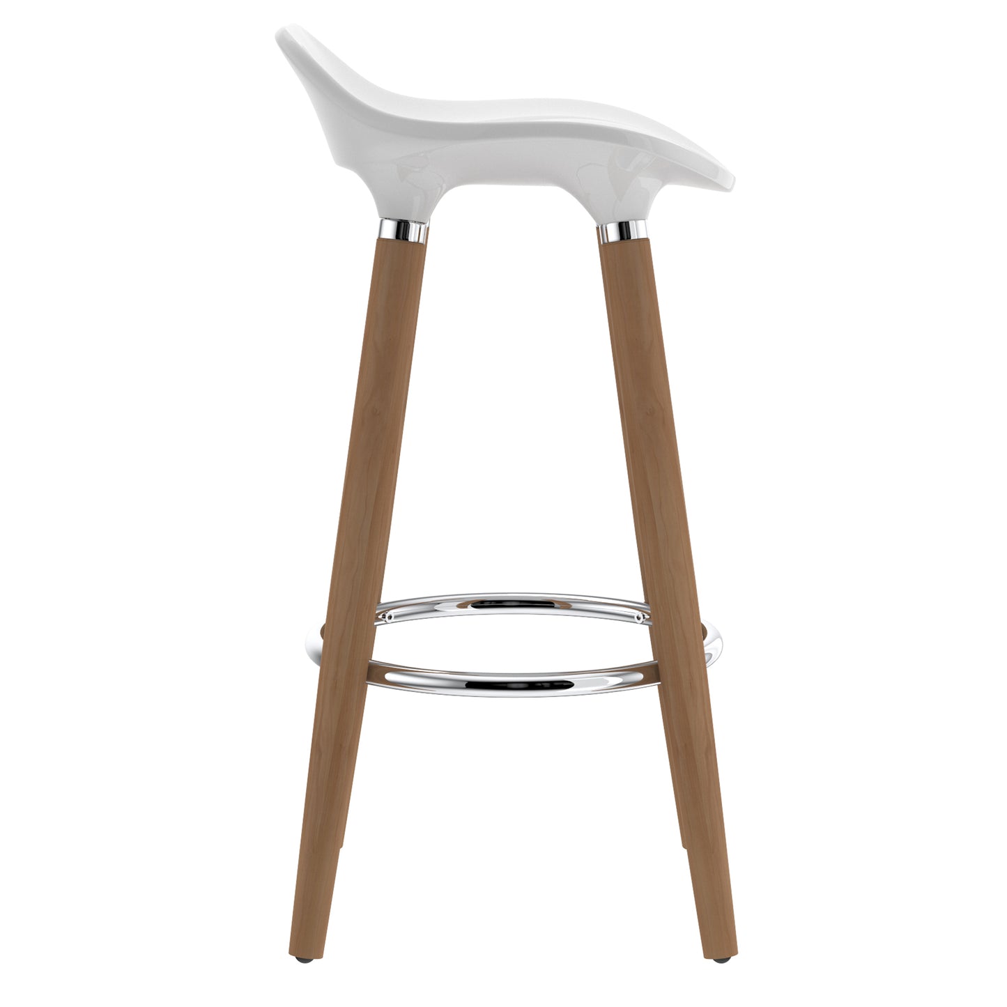 Trex 26" Counter Stool, Set of 2 in White and Natural