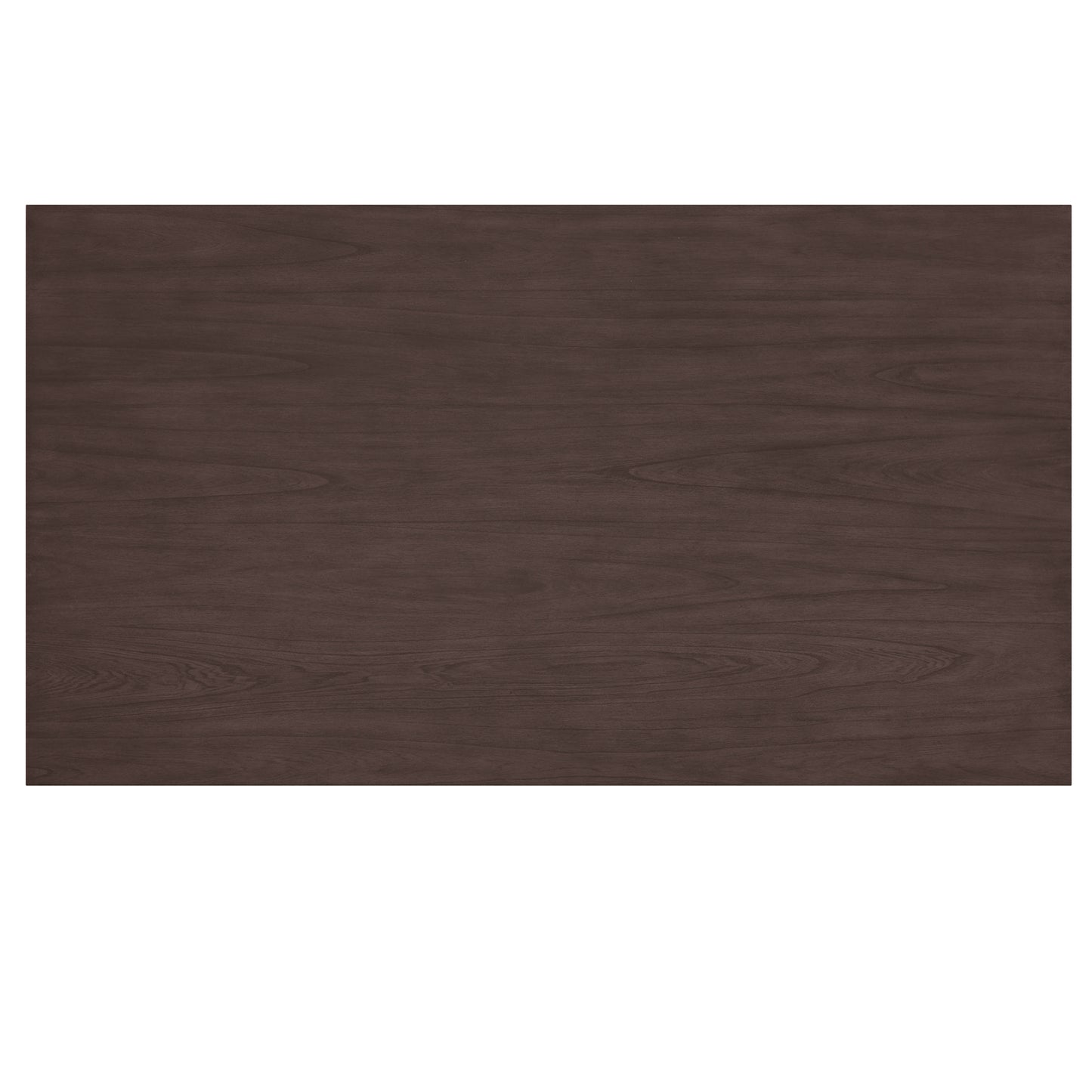 Drake/Hudson Dining Set in Walnut with White Chair (Table + 6 Chairs)
