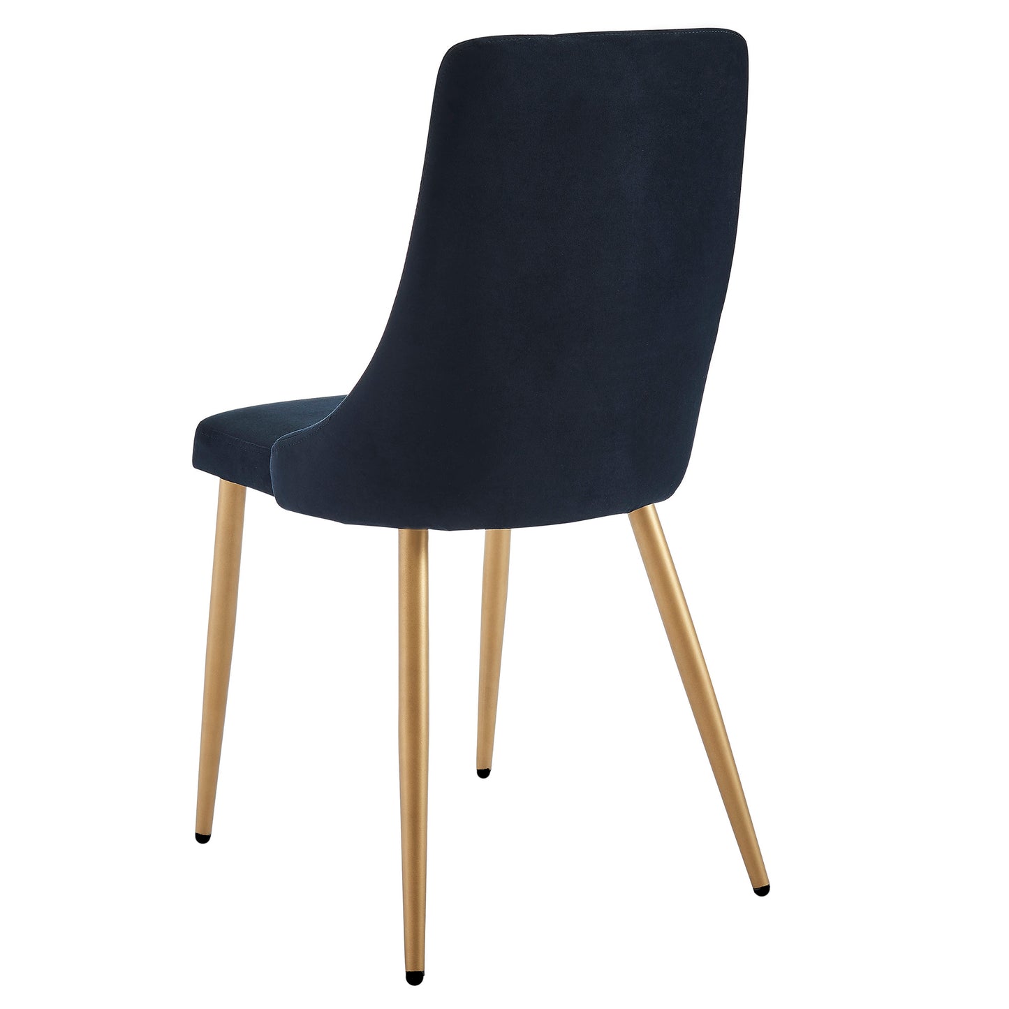Carmilla Dining Set in Aged Gold with Black Chair (Table + 4 Chairs)