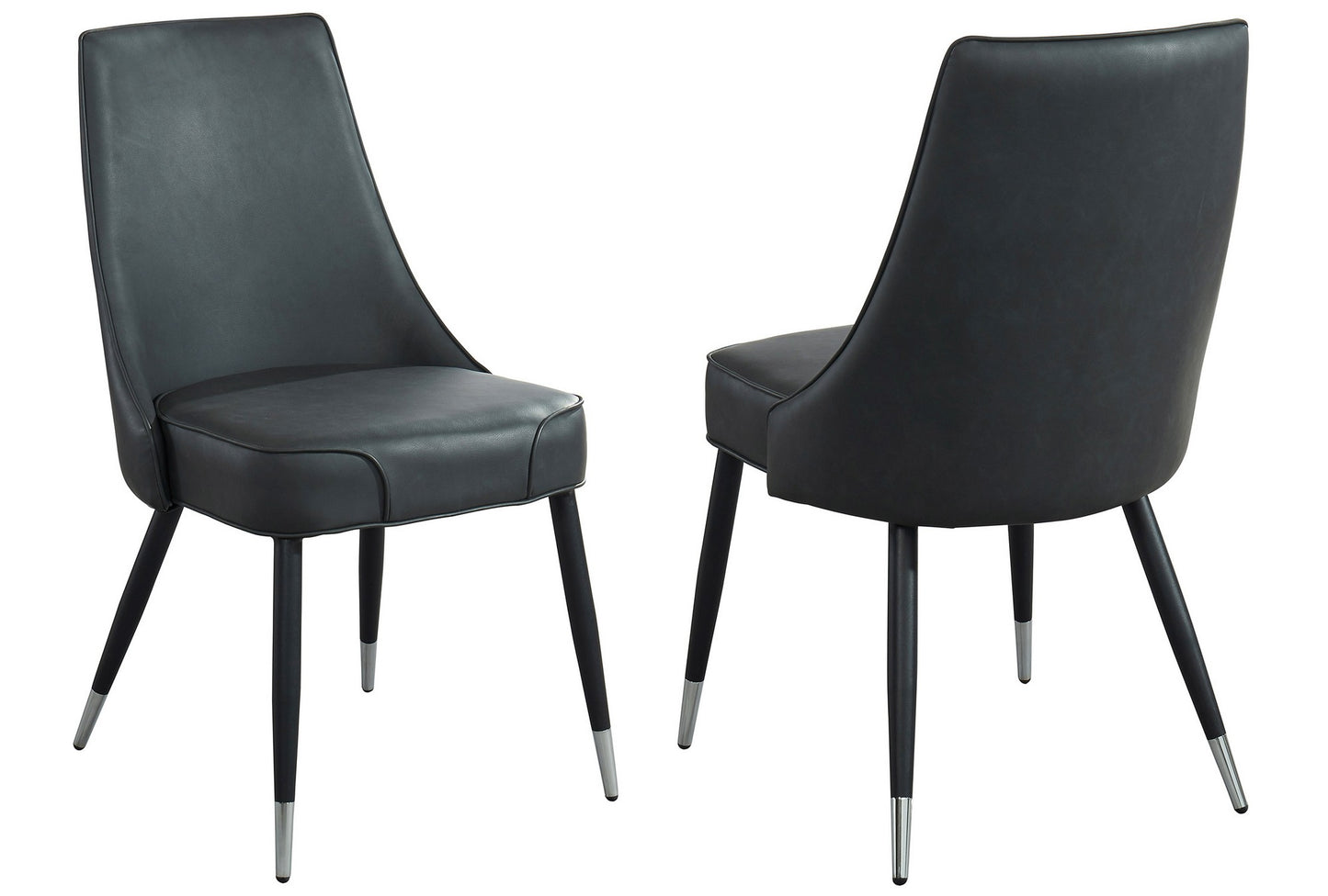 Eclipse/Silvano Dining Set in Oak with Grey Chair (Table + 6 Chairs)