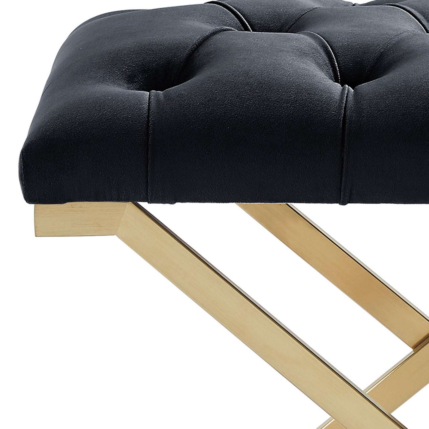 Rada Bench in Black and Gold